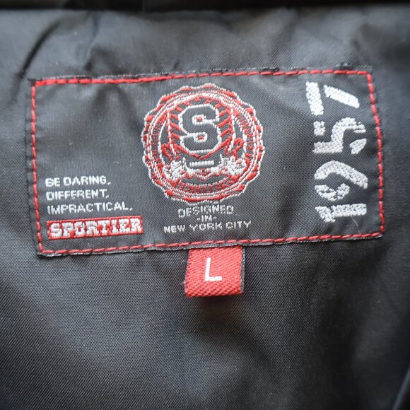 Sporting 1957 Men's Black Quilted Puffer Vest Size Large - Picture 3 of 3